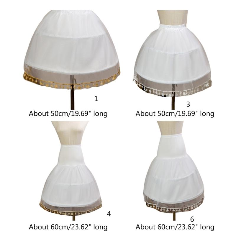 Women Girls Lolita-Crinoline-Petticoat Hoops Skirt Wedding Crinoline-Pettiskirt