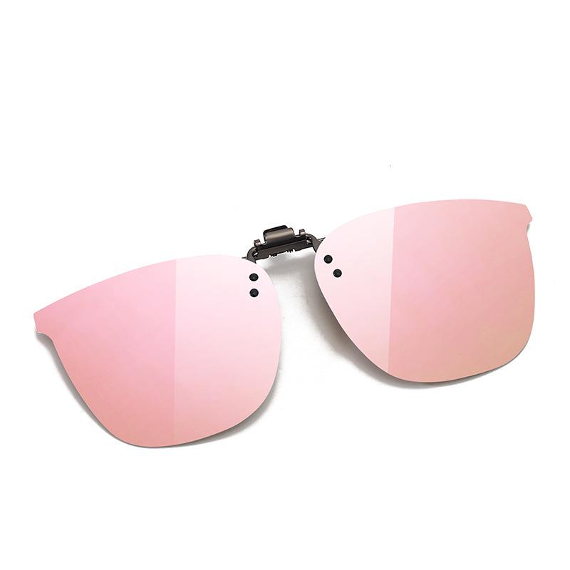 Stylish Polarized Clip-on Sunglasses for Driving and Fishing - Ultra-light Flip-up Design for Myopia