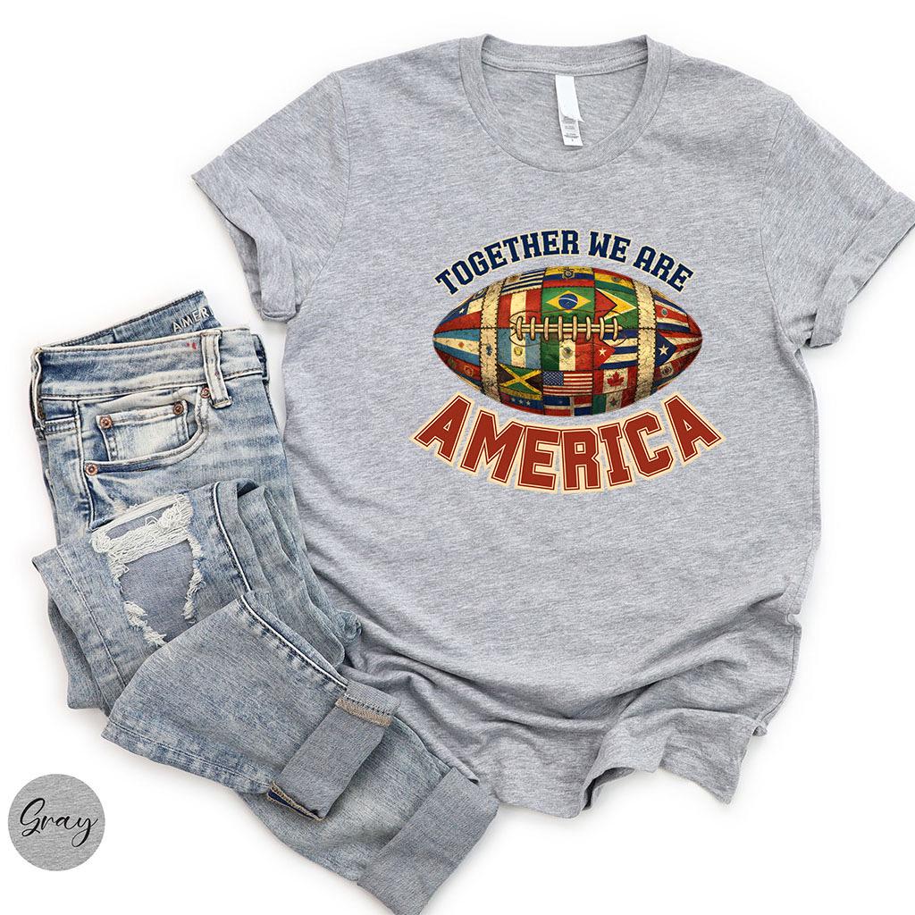 

Bad Bunny Super Bowl Together We Are America Tshirt Unisex and Women Summer Cotton Clothing Fashion Y2K Short Sleeves Street Wear 4XL