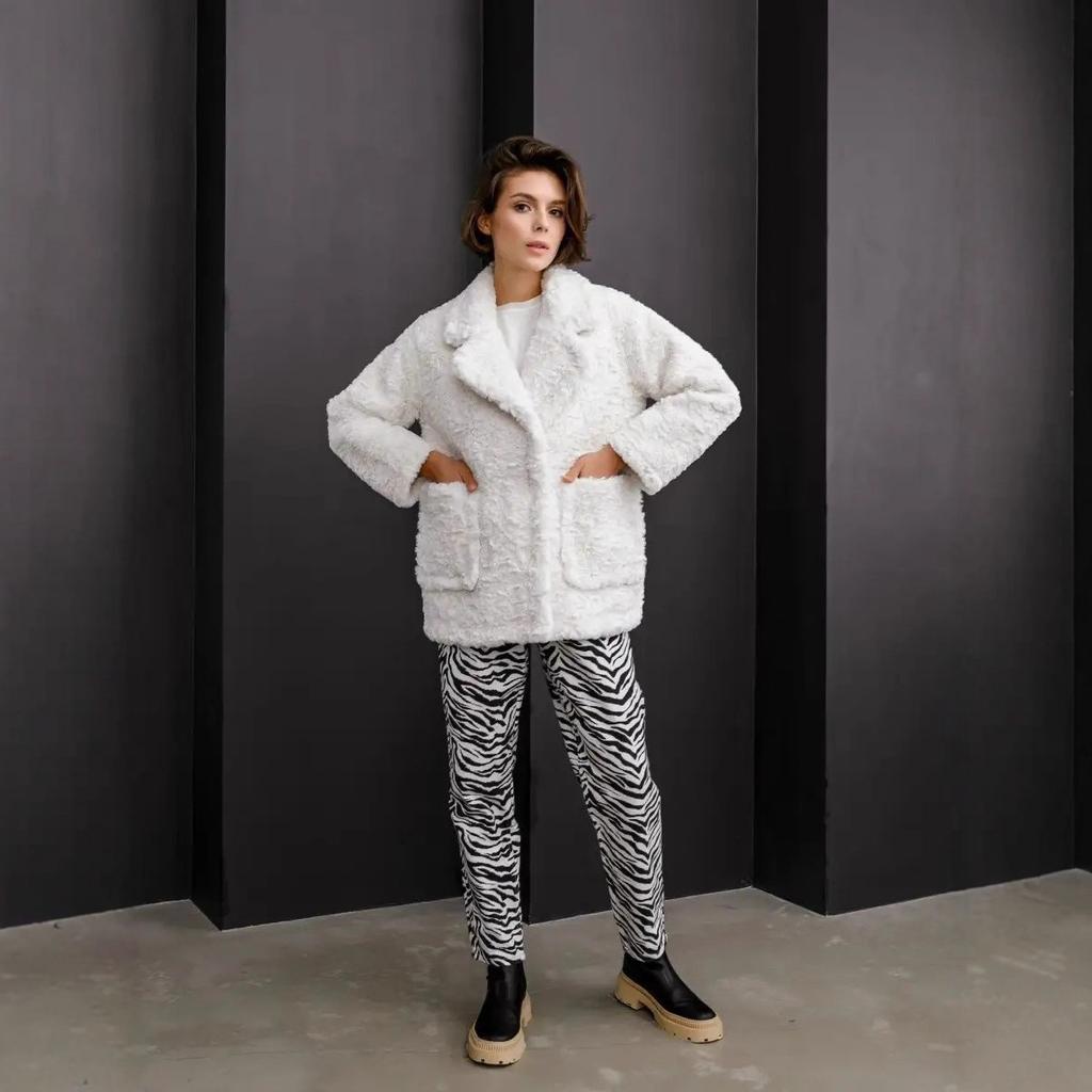 Women's plush fur jacket artificial fur top autumn and winter fashion imitation rabbit fur environmentally friendly fur coat