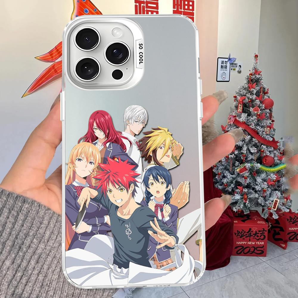 Soma Yukihira Food Wars Shokugeki no Soma Anime Phone Case For iPhone16 15 14131211ProMax X XR87Plus Matte Shockproof Back Cover
