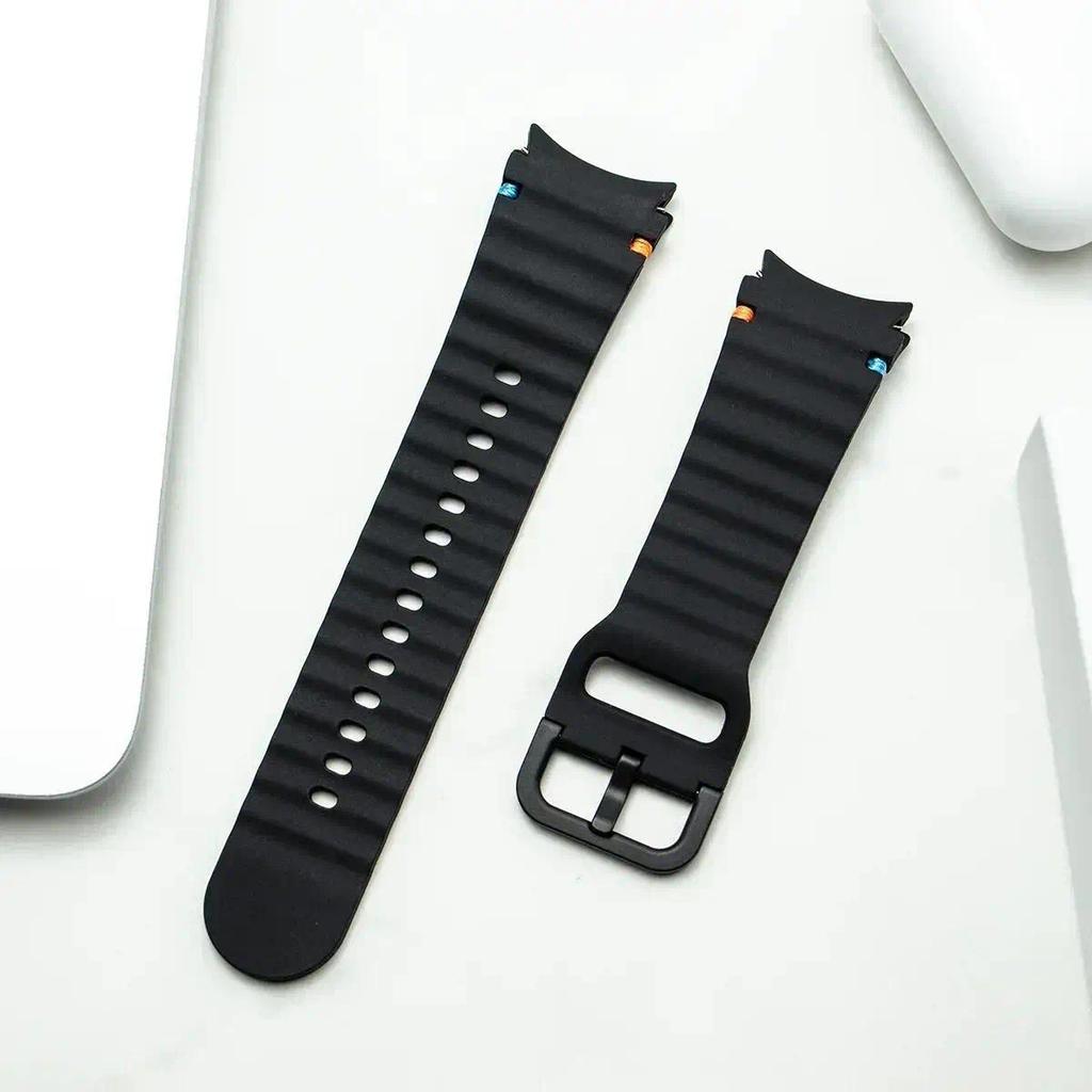 Original Silicone Strap for Samsung Galaxy Watch 7 44mm 40mm FE belt Bracelet Galaxy Watch 4 6 Classic 5 pro band 43mm 47mm 45mm