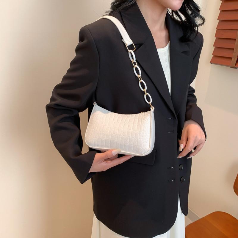 Chic 2024 Korean Chain Mini Handbag Lightweight Practical Versatile Two-tone Design Perfect For Everyday Use