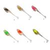 20Pcs Paddle Tail Swimbaits 5cm 1.2g Artificial Baits T Tail Swim Baits for Saltwater Soft Fishing Lures