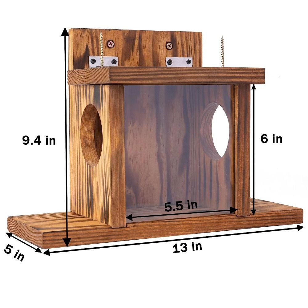 Hanging Hamster Feeding Box Durable Pet Food Dispenser Squirrel Feeder  Hummingbird