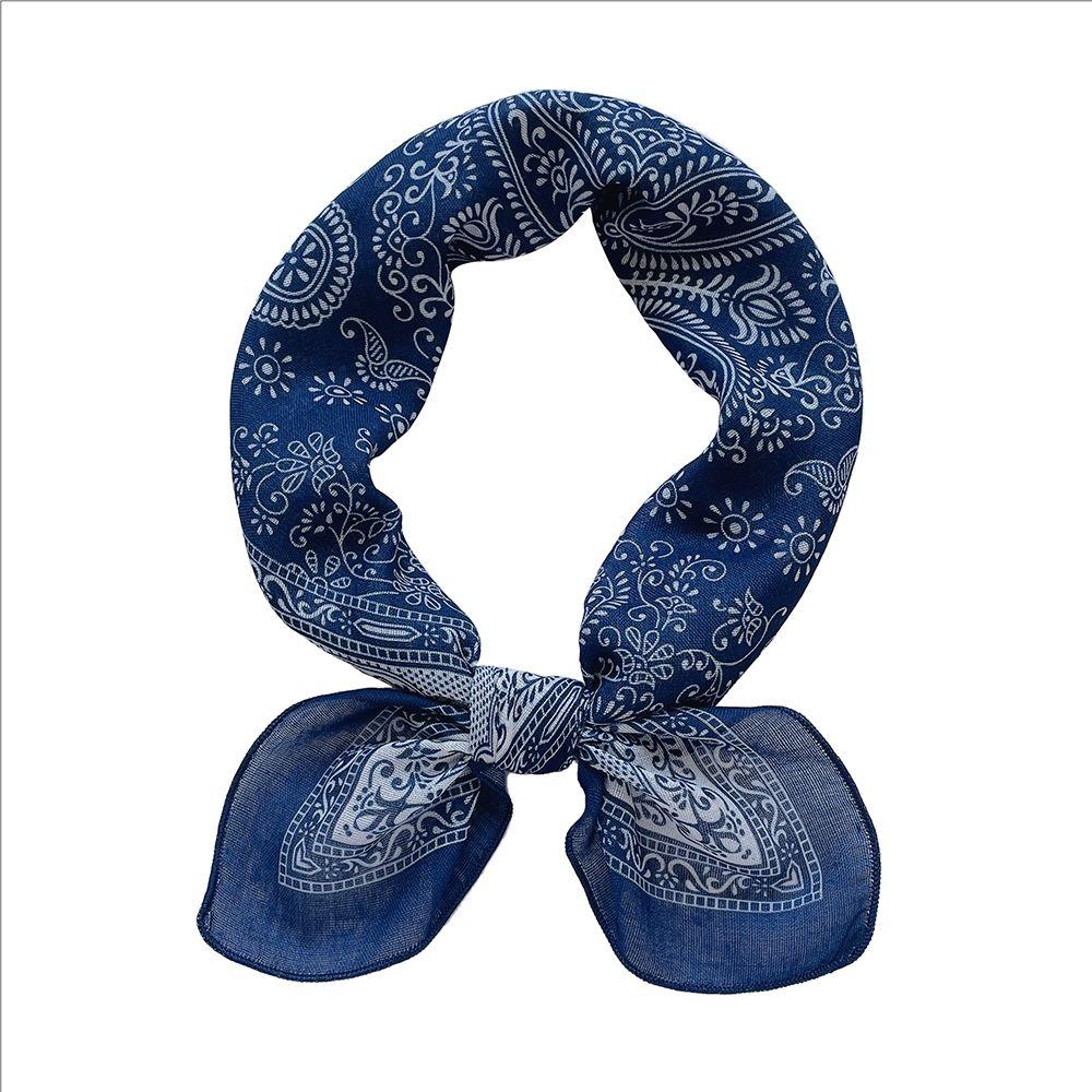 Women's Premium Versatile Small Square Scarf: Unique Paisley Design Head Cover & Neck Scarf