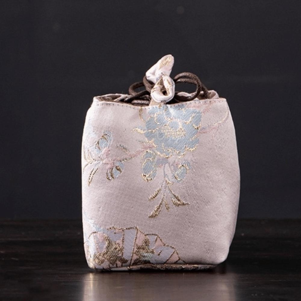 Embroidered Chinese Style Bag Thickened Teapot Storage Bag Tea Cozy Chinese Tea Culture