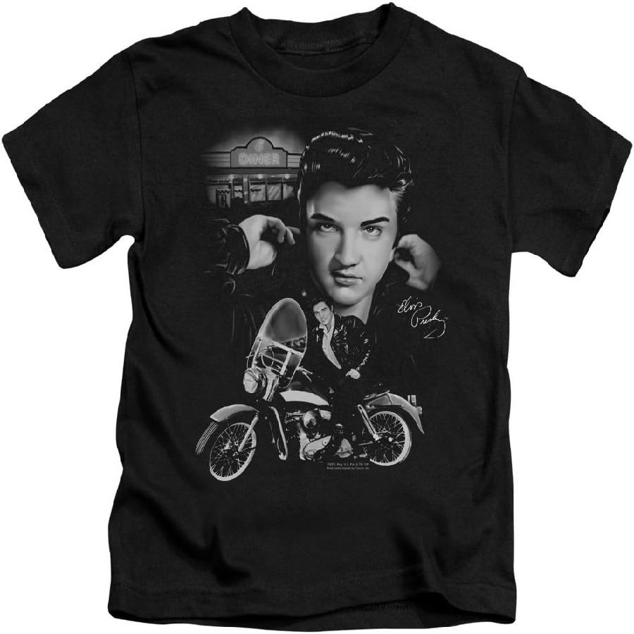 Elvis - The King Rides Again Juvee T-Shirt In Black
