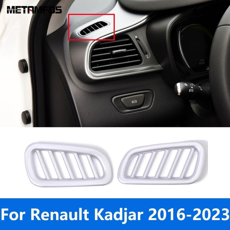 

Car Accessories For Renault Kadjar 2016- Interior Matte Front Upper Air Condition Vent Outlet Cover Trim Frame Sticker
