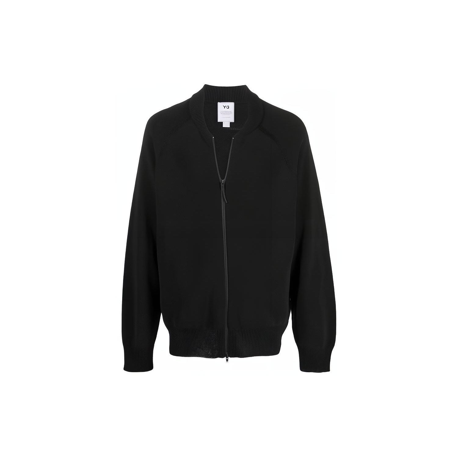 

Y-3 FW21 однотонная мужская куртка на молнии черного цвета GV4216 S