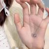Laurel fairy rabbit zircon necklace female niche design advanced sense cute sweet versatile smart jade rabbit collarbone chain