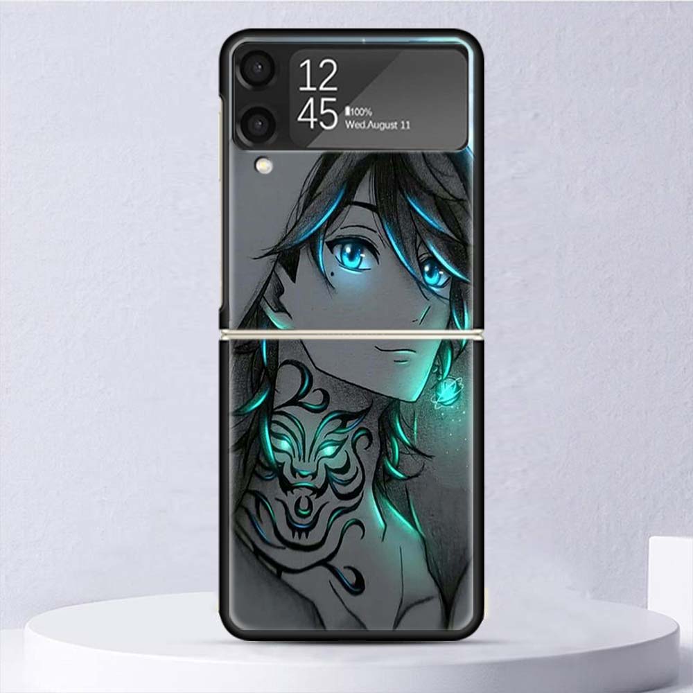 Tokyo Anime Revengers Shockproof Hard Case For Samsung Galaxy Z Flip 4 3 5G Phone Cover Z Flip3 Flip4 Black Fundas Matte Shell C