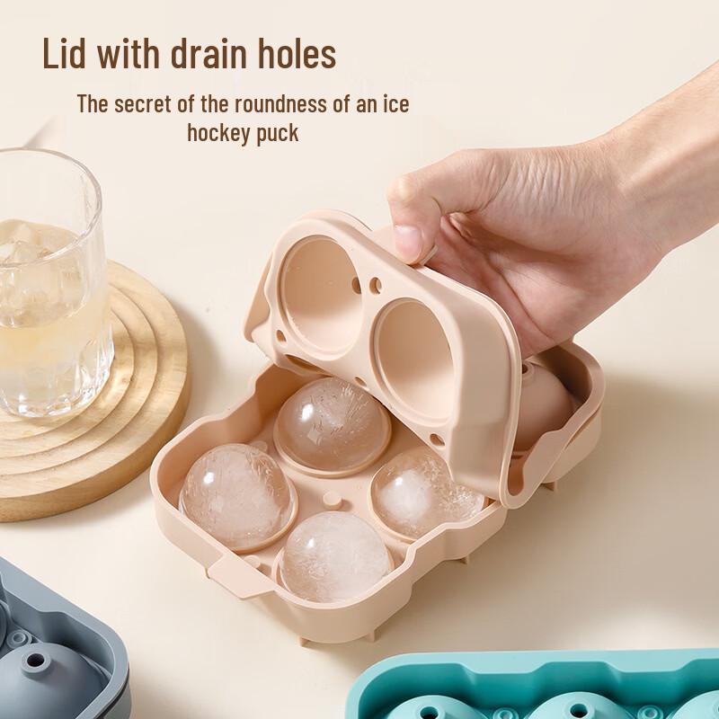 Soft Silicone Press-Type Ice Ball Mold