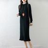 Women Sweater Dress 100% Wool TIDENOVEL Turtleneck Knit Long Pullover Winter Jumpers Wool Long Dress Female