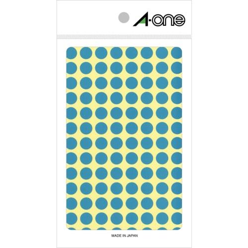 A-One Color Label Empty Round 9mm 14 Sheets 07006