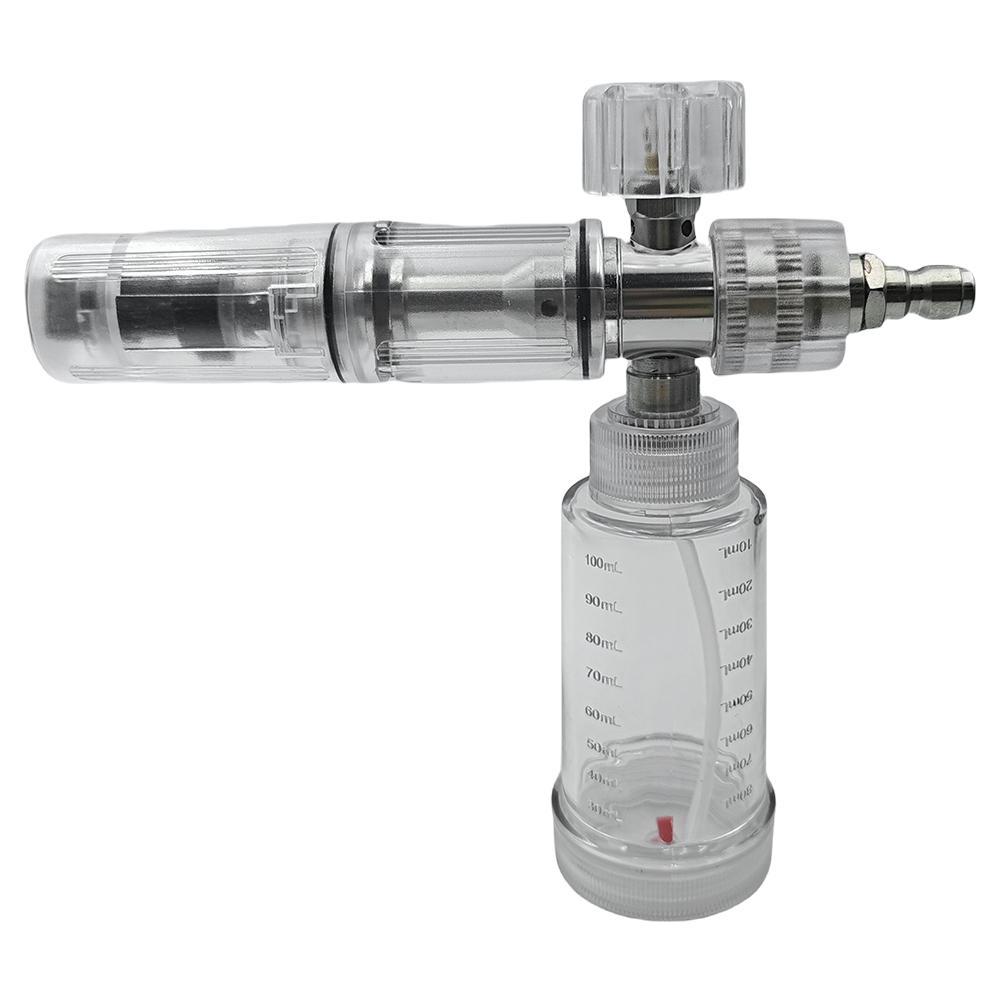 

Soap Foam Spray Bottle Adjustable Pressure Washer Gun 100ml Liquid Foam Sprayer Water Foam Pot with 1/4 Inch Quick Connector