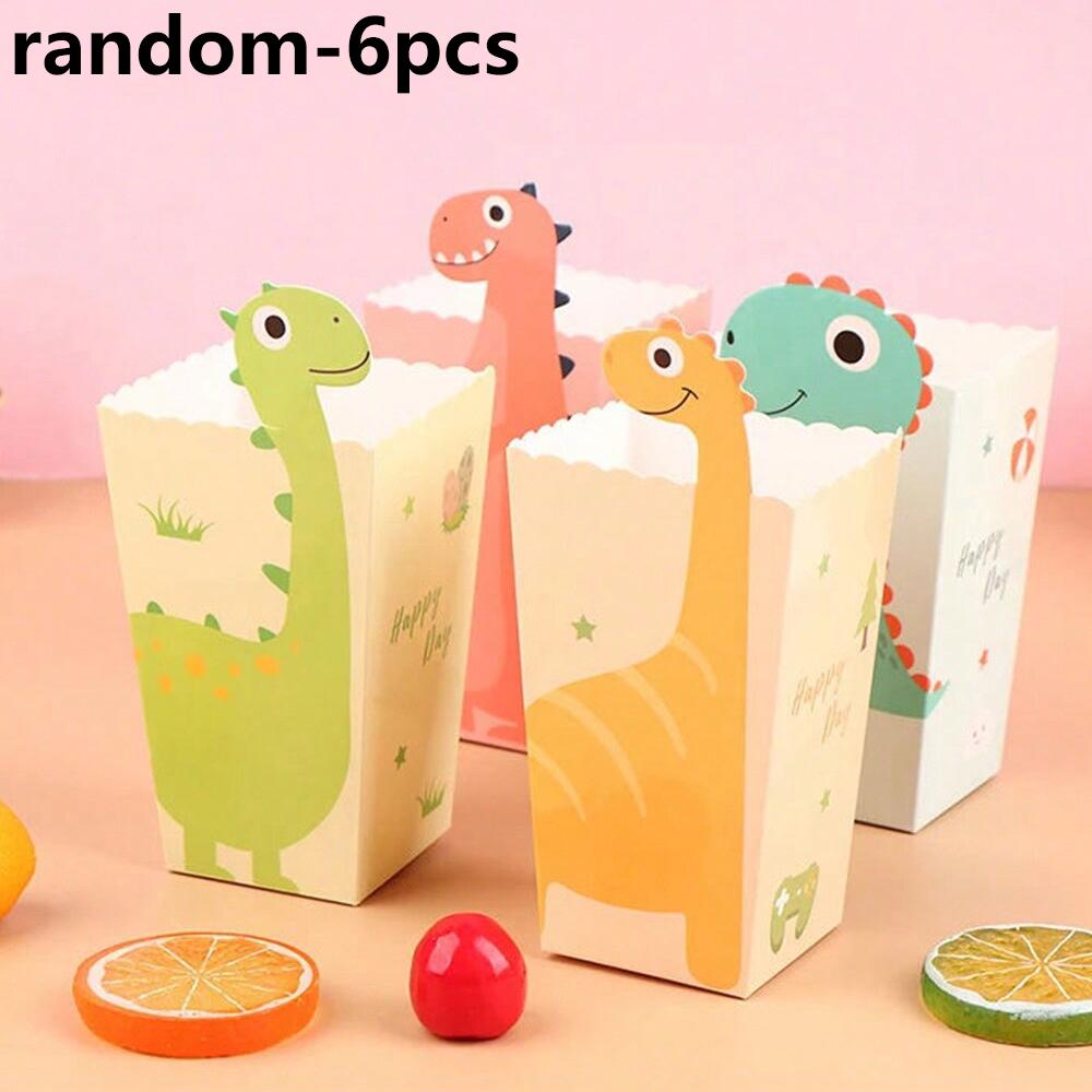 

6PCS Unicorn Paper Candy Gift Bags Cookie Popcorn Box Kids Birthday Party Decoration Baby Shower Supplies Other оливковий