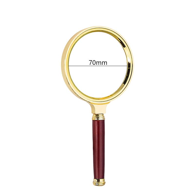 Portable 10x High-Definition Handheld Magnifier with Dragon Pattern Handle - Perfect for Elderly Retro Reading