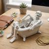 Solid Resin Material Trinket Organizer Smooth Surface Bathtub Tray Desktop Organizer  Bedroom
