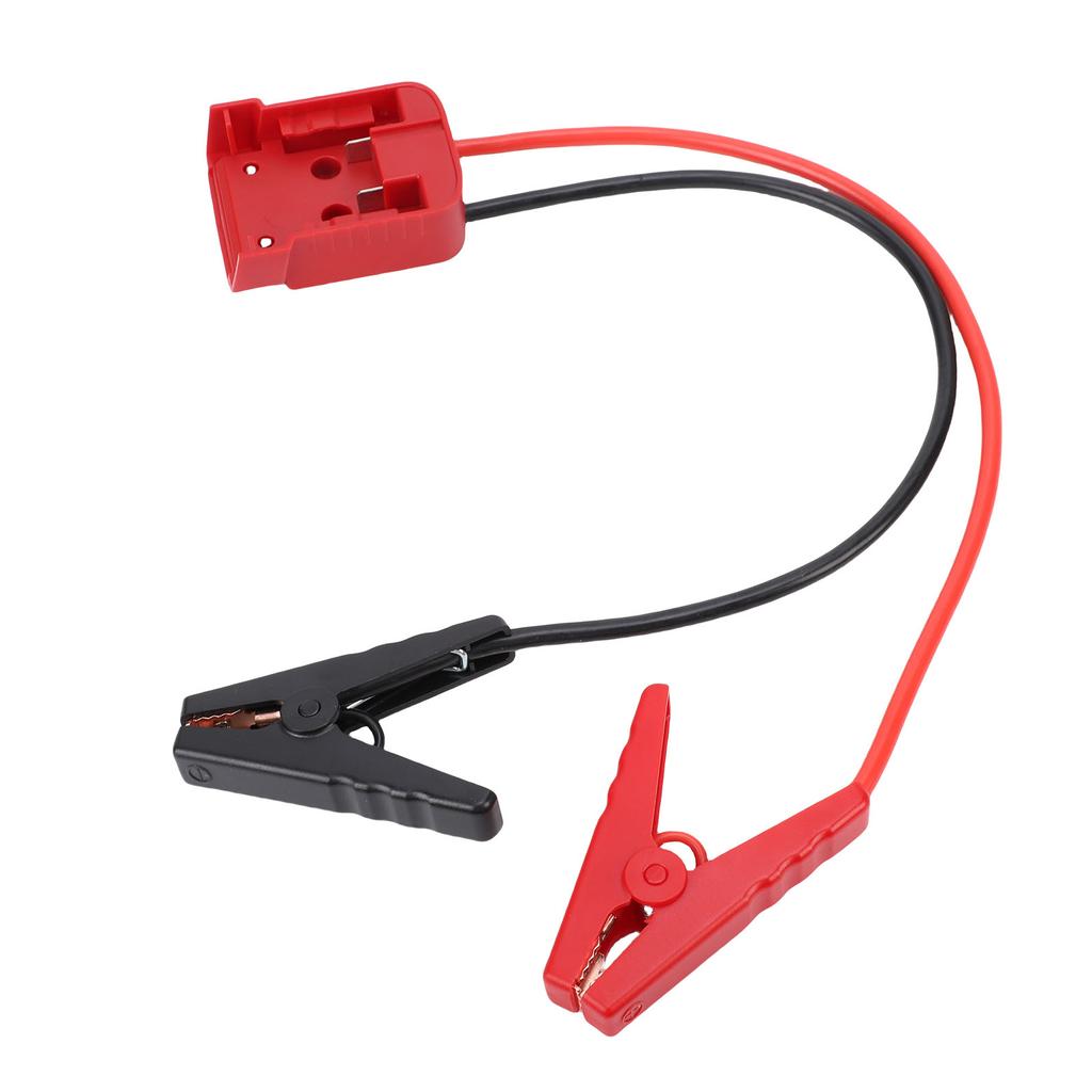 Car Battery Jumper Cable with Adapter Automotive Battery Booster Cable Replacement Emergency Jumper Cable Clamps 0.5m