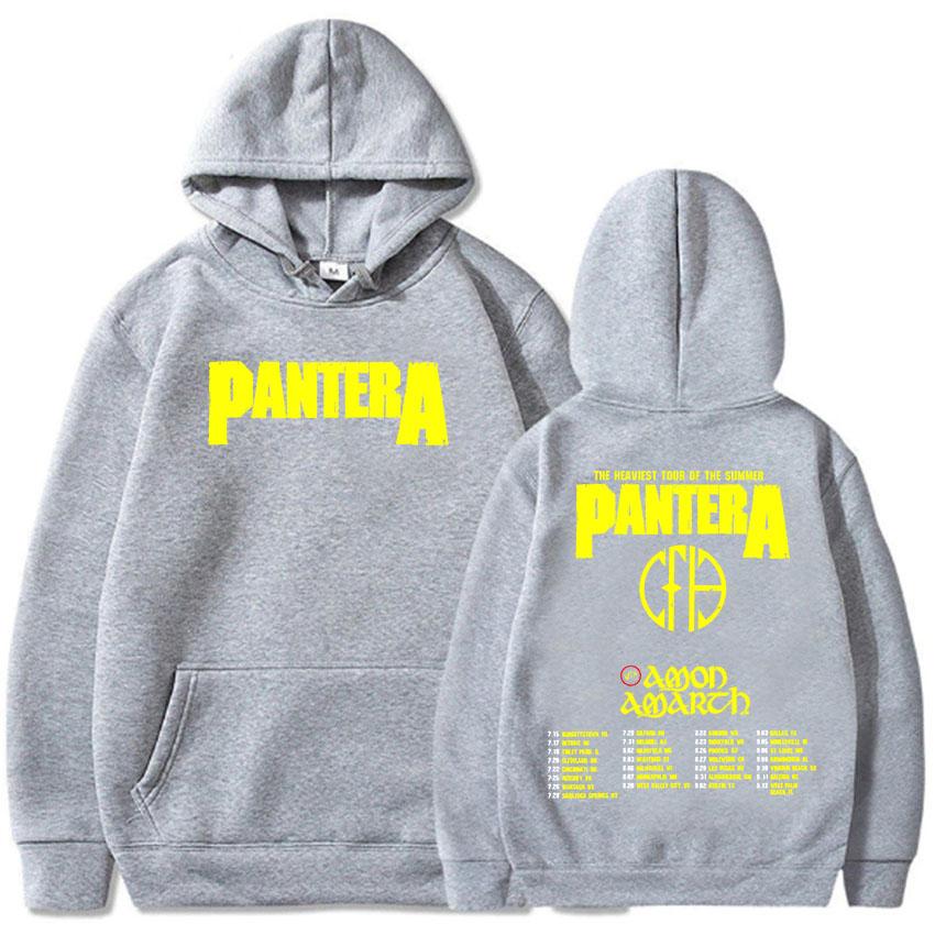 Pantera Heaviest Tour of The Summer 2025 Hoodies Long Sleeve Grunge Fashion Sweatshirts Unisex Streetwear Men Print Top