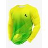 Men's 3D Stripe Printed Long-sleeved T-shirt, Comfortable, Breathable and Versatile Men's Top