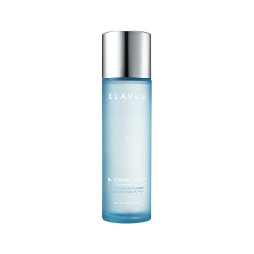Klavuu Blue Pearlsation One Day 8 Cups Marine Collagen Aqua tOner 140ml FREE