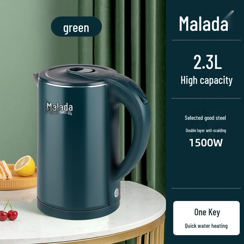 Malata Velkokapacitní elektrická konvice - Rychlý var, Izolovaná, Automatické vypnutí.