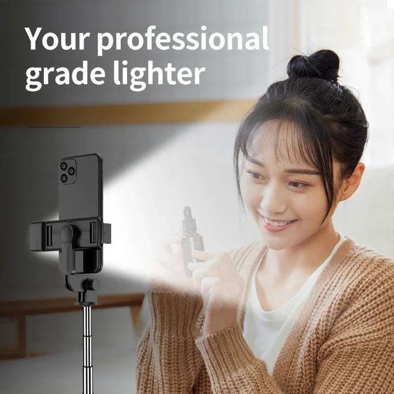 Bezprzewodowy kijek do selfie Bluetooth Mini statyw Wysuwany monopod Zdalna migawka do iPhone'a Samsung Uchwyt na telefon Xiaomi