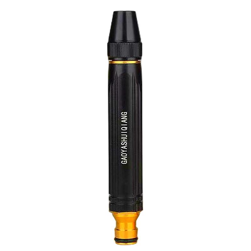 

High-pressure Water Gun Black Pagoda Alloy Nozzle Plastic Body Direct Spray Car Wash Garden Cleaning Portable Durable Heavy-duty чёрный