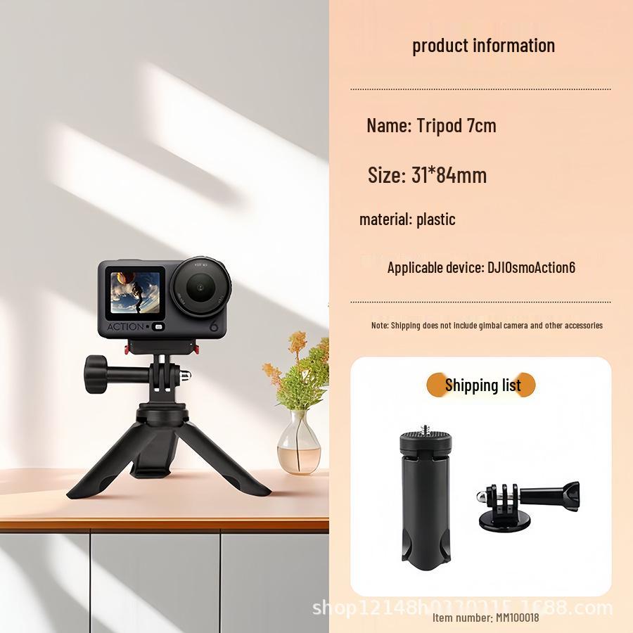 DJI Osmo Action 6 Mini Tripod & Extension Selfie Stick for Desktop & Mounting 4/5 Pro Action Camera.