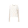 Blacknini Yin Huafu/"Pearl Shirt" Herbalife Fleece Rhombus Hollow Round neck sweater Pullover Knit