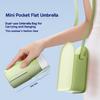 Six Fold Umbrella, Colored Rubber Sun Protection Umbrella, 14cm Portable Pocket Umbrella, UV Resistant Folding Card Umbrella