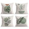 Abstract Leaves And Geometric Cushion Covers Pillowcase Home Decor Bedroom Sofa Cushion Cover Living Room Car Home Decor