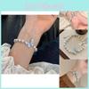 French Style Luxurious Pearl Butterfly Bead Bracelet Chic And Unique Jewelry Handmade