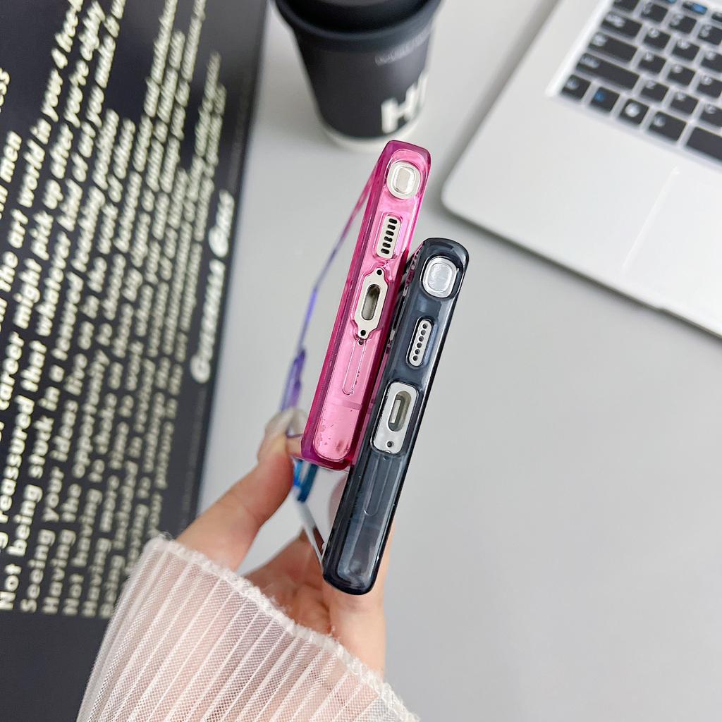 Suitable for Samsung S24 Mobile Phone S25 Ultra Hard Acrylic S24plus Gradient S23 Transparent Space Shell Gradient