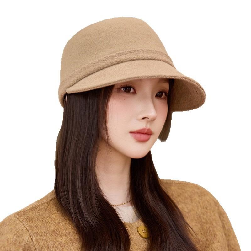 Autumn and winter hat women's high-end temperament duck tongue beret fashion versatile ear protection warm newsboy hat