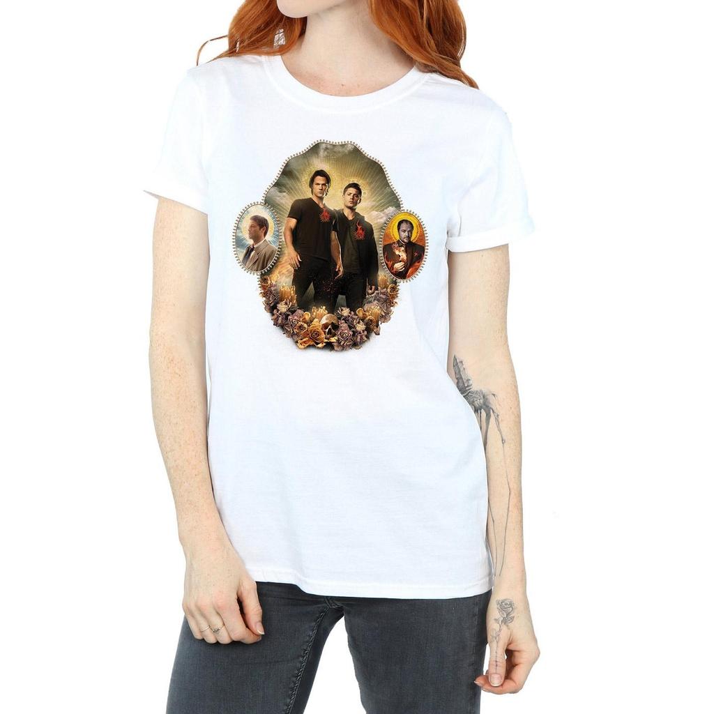 Supernatural Womens/Ladies Holy Shrine Cotton Boyfriend T-Shirt