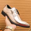 Luxury New Men's Pointed Mirror Patent Leather Oxford  Shoes Designer Formal Wedding Prom Dress Homecoming Footwear