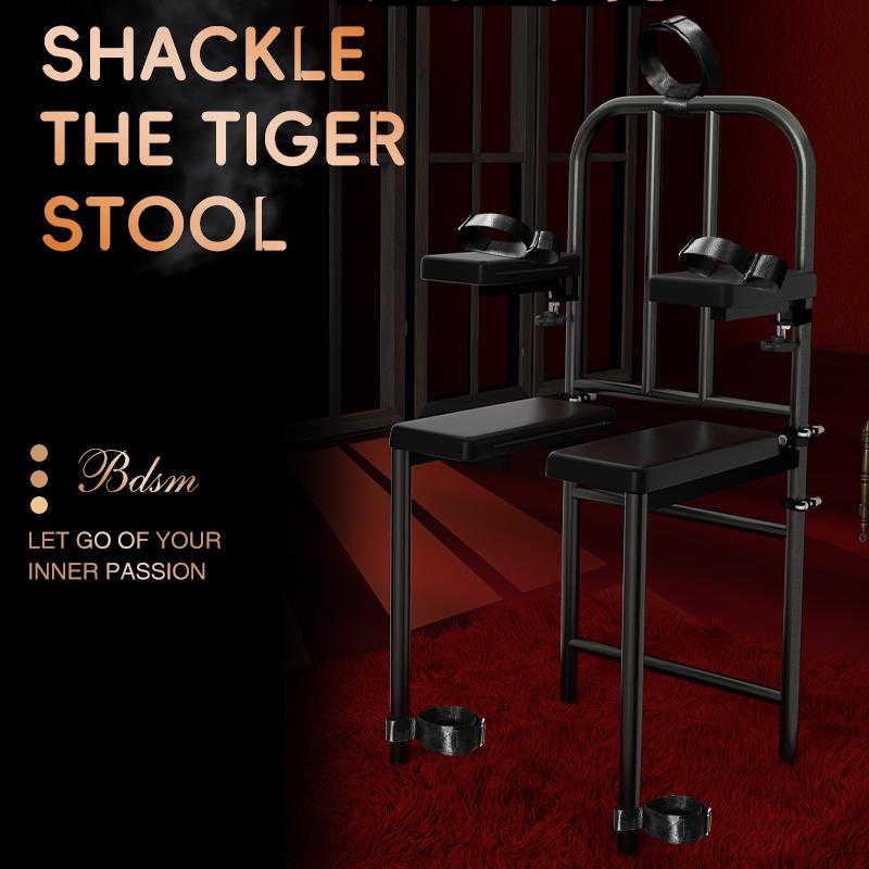 Adult's BDSM Chair Erotic Slave Sex Torture Sex Bondage Household Fixture Handcuffs Sex Furniture