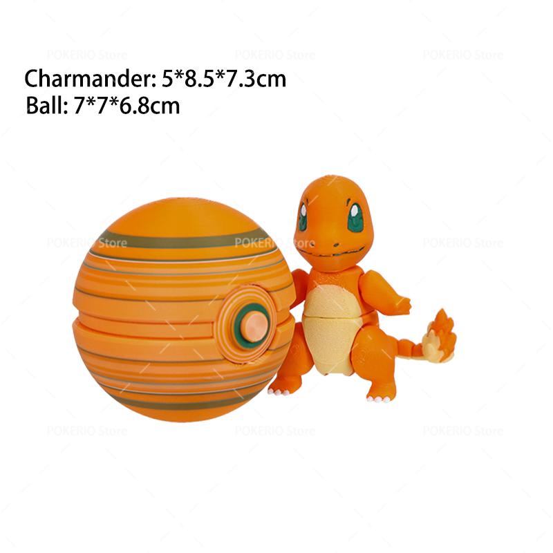 3D Printing Pokemon Action Figures Magikarp Charmeleon Gliscor Bulbasaur Multi-Joint Movable Collection Model Toys Kids Gift