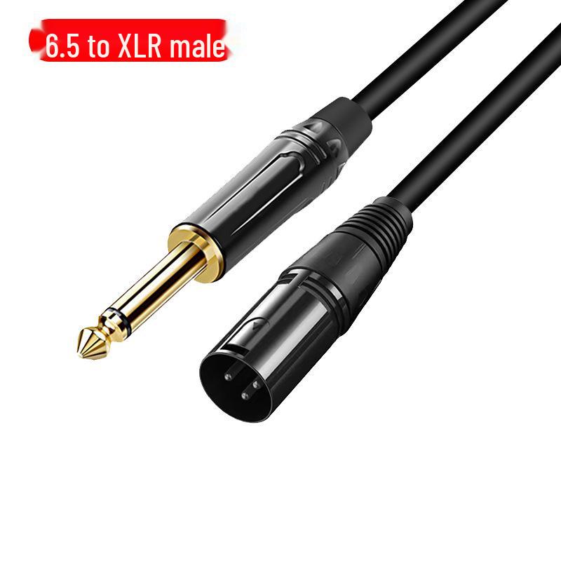 

Gold-Plated 6.35mm to XLR Male to Female Balanced Microphone Cable 0.3 meter