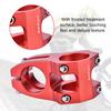 31.8mm Aluminum Alloy Mountain Bike Handlebar Fixed Stem Cycling Accessory (Red)