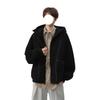 Men's Heavyweight Deconstructed Air Layer Cardigan Hoodie - Autumn/Winter Trendy Stitching Casual Outerwear.