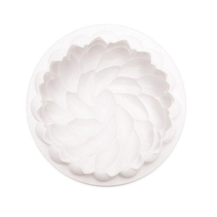 Silicone Cake Mold - Scrapcooking - 3D Florescence - White - 18 Cm - Non-stick