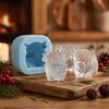 3D Highland Cow Ice Silicone Mold With 6 Compartments For Diy Beef Ice Cubes Is Suitable For Home Kitchens, Bars And As A Tool
