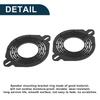 TUCKBOLD Car Boat RV Speaker Spacer Ring Midrange Speaker Spacer Adapter Waterproof Black 2pcs ABS