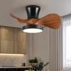 Modern Quiet Ceiling Fan with LED Light 22 Inch Large Air Volume Remote Control for Kitchen Bedroom Dining Room Patio Fan Lamp