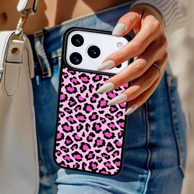 Leopard Cheetah print Phone Case For iPhone 17 Air 14 15 13 12 Max Cover For Apple 16e 11 Pro Max Plus Coque