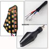 MDLUFY Motorrad-Blinker, 2 Farben, Universell einsetzbar, LED Sequenzieller Blinker, Fahrrad,